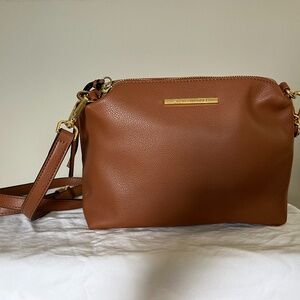 Steve Madden Brown Leather Crossbody Bag